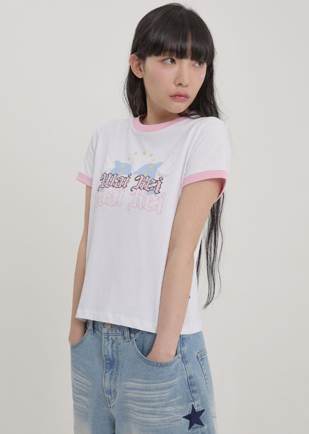 エンジェルドルフィン 半袖Tシャツ 2カラー UNISEX