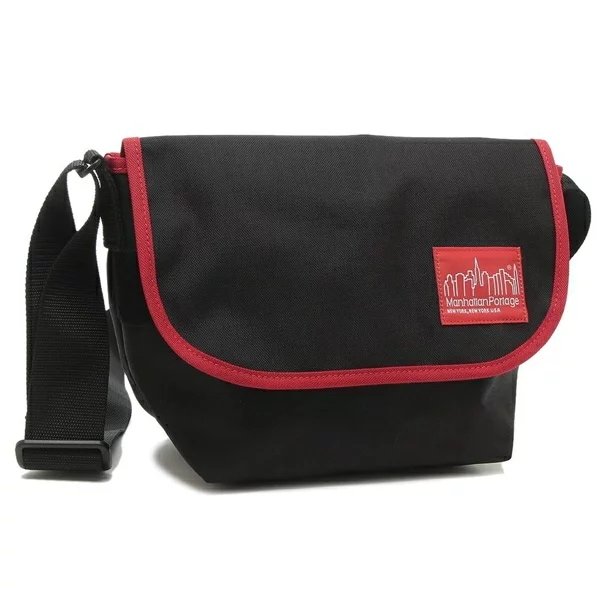 ショルダーバッグ カジュアルメッセンジャーJR S ブラック ユニセックス MANHATTAN PORTAGE 1605JR blkred 7,744円