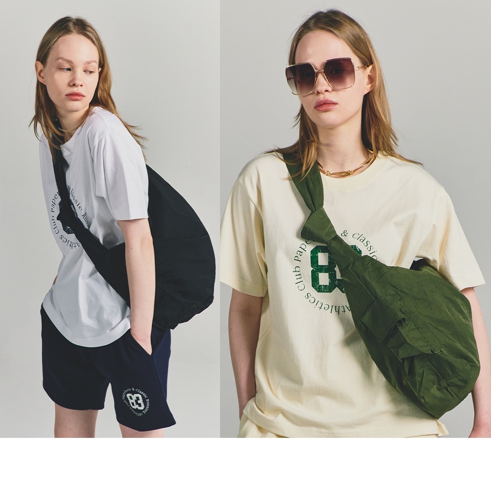 [韓国スタイルファッション] 24S/S [Large] ミニマルポケットショルダーバッグ-4色/新学期クロスバッグ