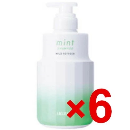 【送料無料】2023年限定／ アリミノ arimino ／ ミント シャンプー マイルドリフレッシュ 550ml 【6個セット】/　ほどよく爽やか