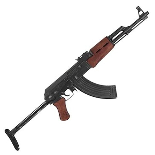 モデルガン AK-47 アサルトライフル 折り曲げ床尾付 DENIX デニックス 1097 88cm レプリカ 銃 コスプレ 小物 模造 ソビエト アサルト リアル