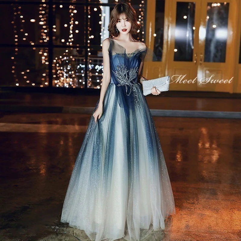 【2026年大人気】ウェディングドレス カラードレス 演奏会用ドレス 発表会ドレス ベアトップ ビスチェ ロングドレス Aラインドレス 青 ブルー ウエディングドレス 二次会ドレス 花嫁 大人 結婚式