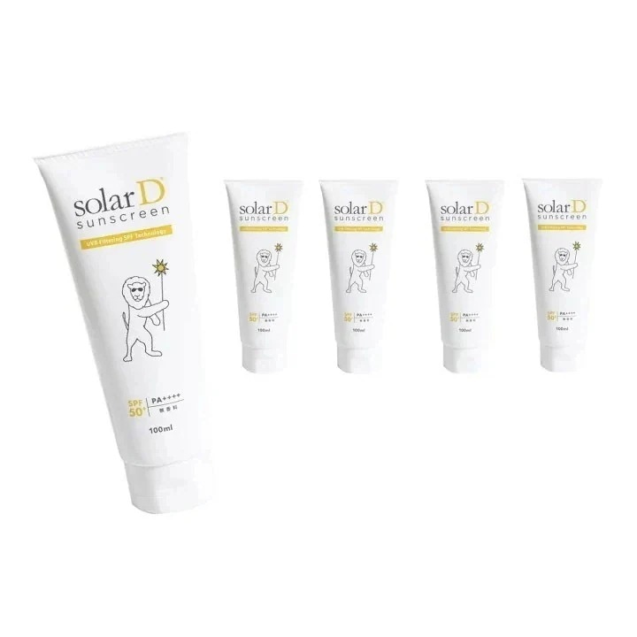 [国内正規品]ソーラーD サンスクリーン 100ml 5個セット 日焼け止め SPF50+ PA++++ ビタミンD 紫外線 大国 オーストラリア UVB フィルタリング 太陽 味方