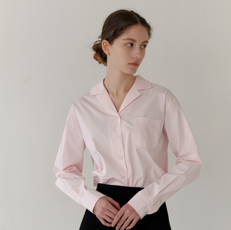 DOUBLE COLLAR SHIRT_PINK
