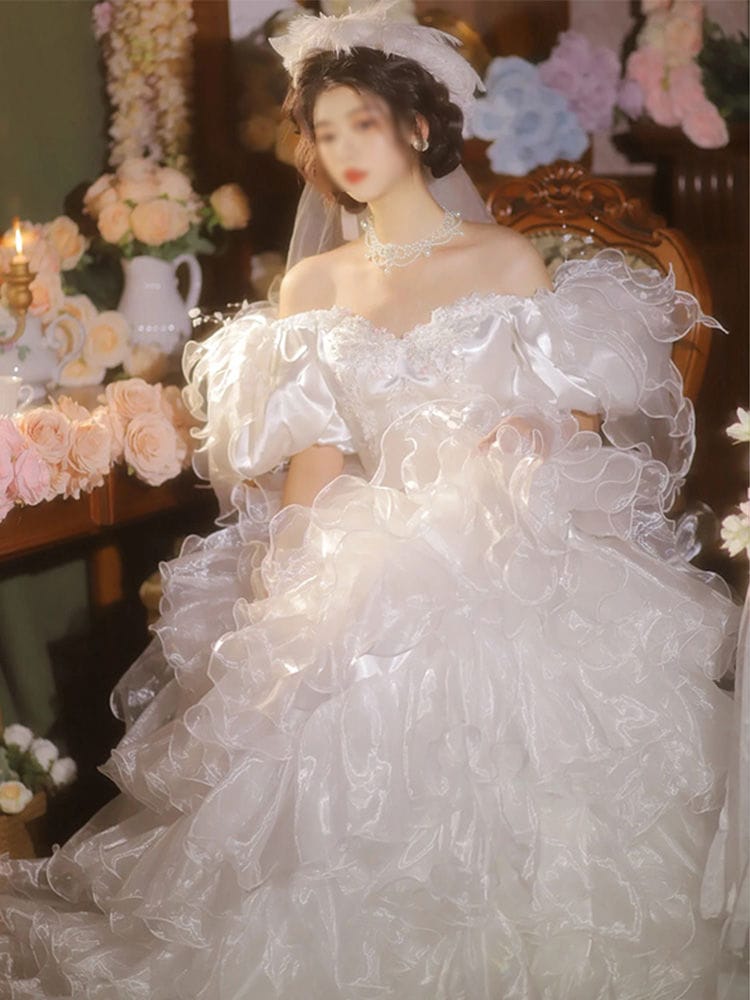 パーティードレス ウェディングドレス 新作 高級感 ロングワンピース 結婚式 花嫁 成人式 お呼ばれ ウェディング 演奏会 二次会 前撮り ワンピース ロングドレス