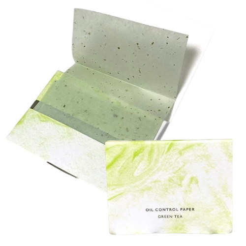 Qoo10] 麻パルプ緑茶 あぶらとり紙 50枚
