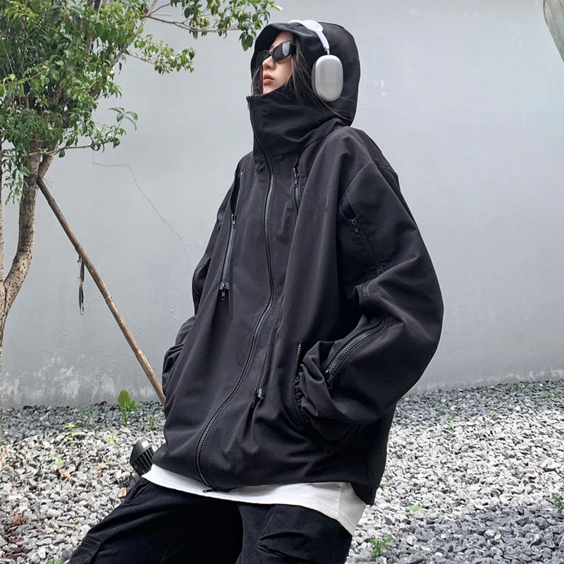 マウンテンパーカーレディースアウターパーカージャケットメンズ男女兼用ブルゾンカジュアル大きいサイズ羽織りゆったり防風無地
