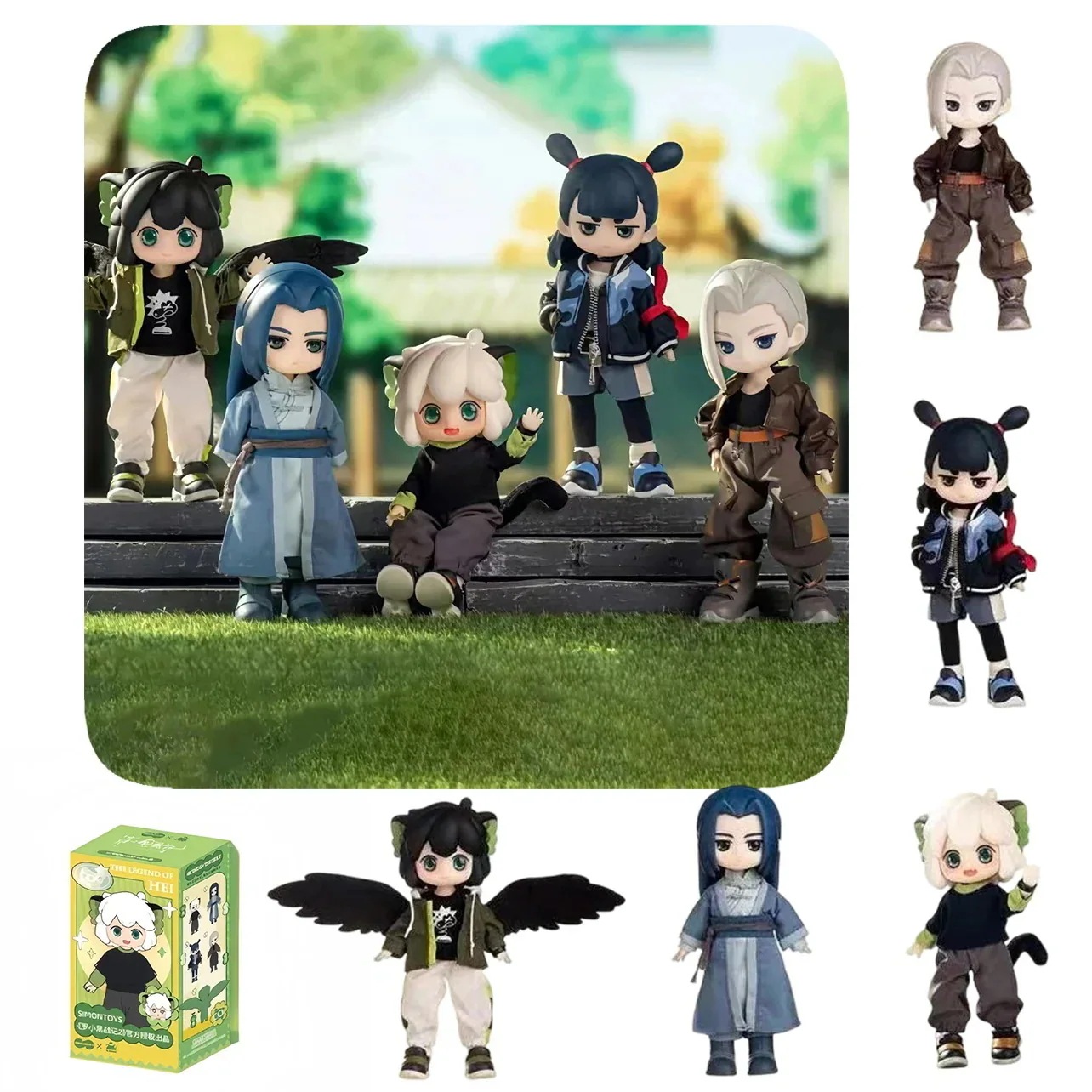 【公式正規品！3日出荷】SIMONTOYS 羅小黒戦記2 BJDドール ロ小黒 無限 鹿野 哪吒 中国限定 ブラインドボックス 日本未発売 可動フィギュア