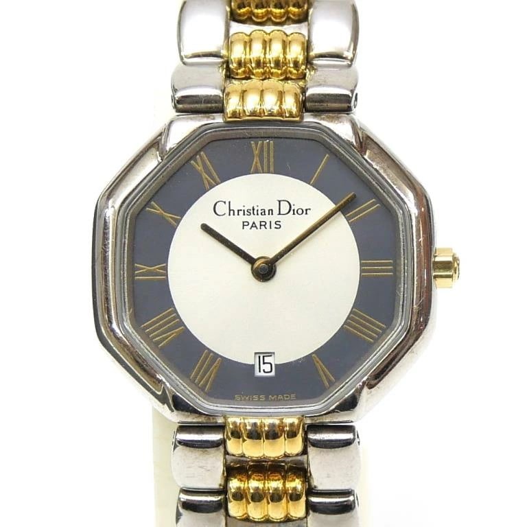 クリスチャン・ディオール Christian Dior レディースウォッチ 腕時計 クオーツ オクタゴン 48.203 シルバー 【中古】(67990) 24,420円