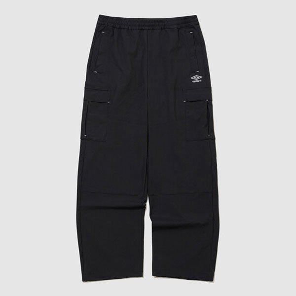 メンタッチナイロンカーゴストレートパンツ UR123CPT25 BLACK