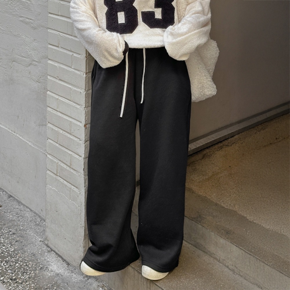 (JSTYLEのイーブレット) イーブレットペチエンヌ起毛ワイドバンディングパンツ JSTYLE