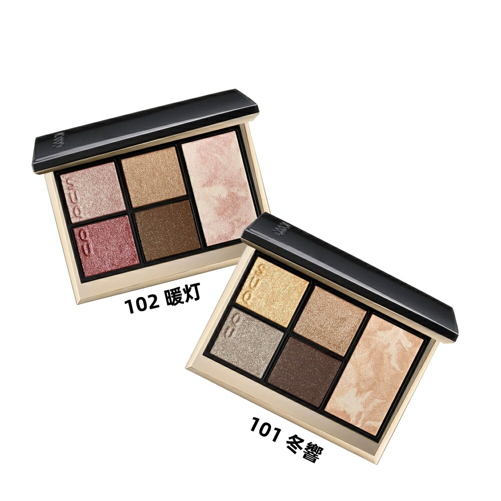 2024/11/01 発売【国内正規品】SUQQU スック アイ ＆ フェイス コンパクト #101（冬響-TOUKYOU）・102（暖灯-HATUAKARI）【SUQQU×クリスマスコフレ2024】 10,035円