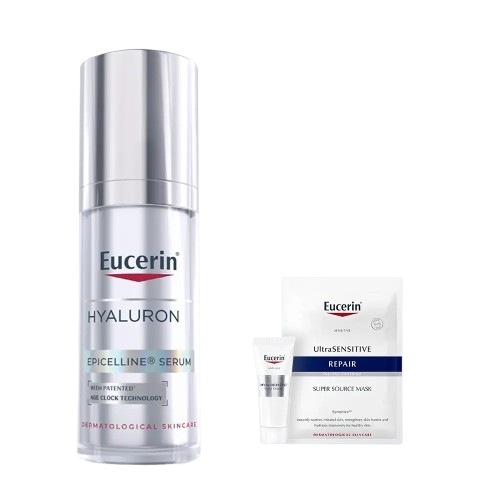 Eucerin ヒアルロン エピセリン セラム 30ml 企画 (+ナイトクリーム 7ml+マスクパック 1枚)