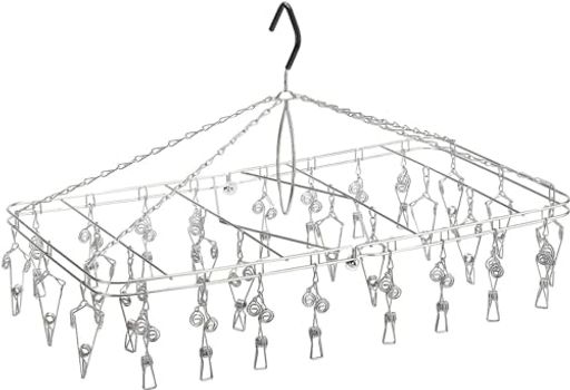 やさしいピンチ 洗濯ハンガー 30ピンチ ピンチハンガー 折りたたみ式 ステンレスハンガー SDL 00560-3