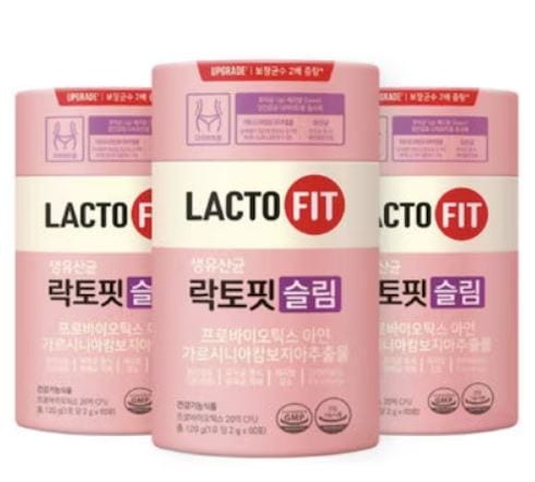 [BESTダイエット乳酸菌]LACTOFIT 生乳酸菌 スリム ダイエット /韓国健康食品/鍾根堂健康 60包X3ボックス