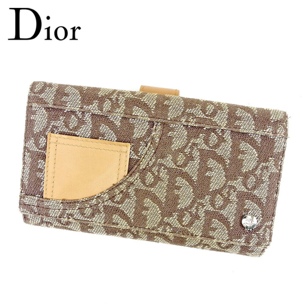 Wホック 財布 二つ折り 財布 トロッター ブラウン 中古その他 バッグ