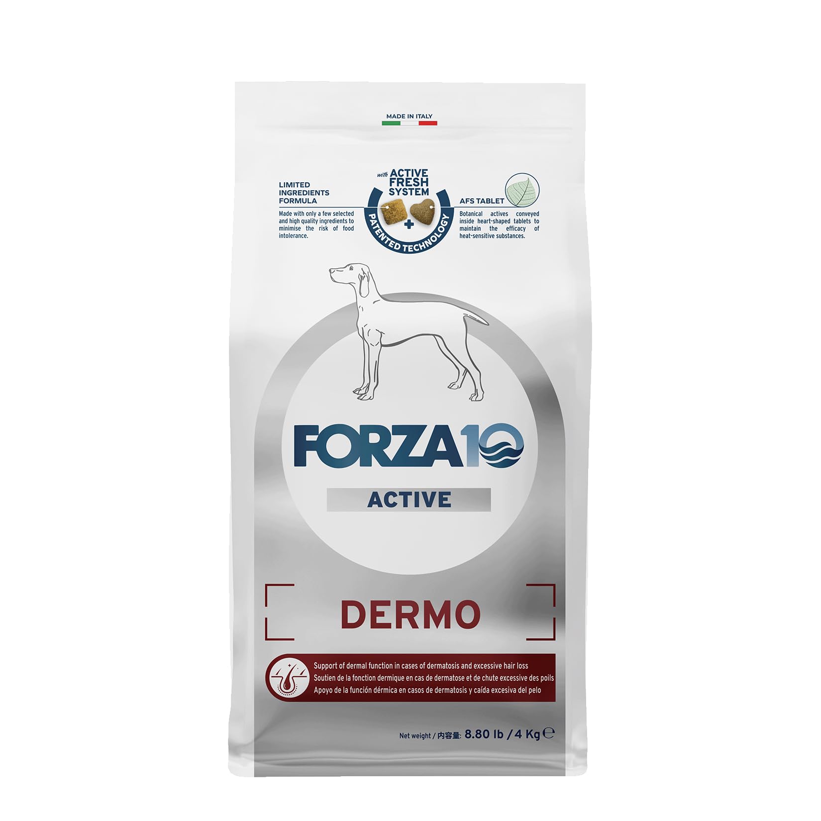 フォルツァ10(Forza10) ドッグフード デルモアクティブ ミディアム 4kg