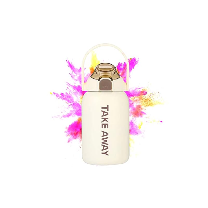 BottHealth 850ml ストロー 保温 保冷 水筒 ステンレスボトル SUS304 真空断熱 スポーツボトル 魔法瓶 直飲み 漏れ防止 山登り 運動 対応 軽量 旅行 持ち運び 広口 マグカ