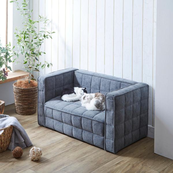 猫用 ペットソファー レンヌ ベッド ワンちゃんにも 犬 シンプルデザインでおしゃれなアイテム 引っ掻き傷に強い特殊生地 PSO-1354