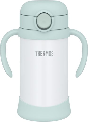 サーモス まほうびんのベビーストローマグ 飲み口とパッキンが一体 350ML ミント 保冷専用 FJT-350 MNT