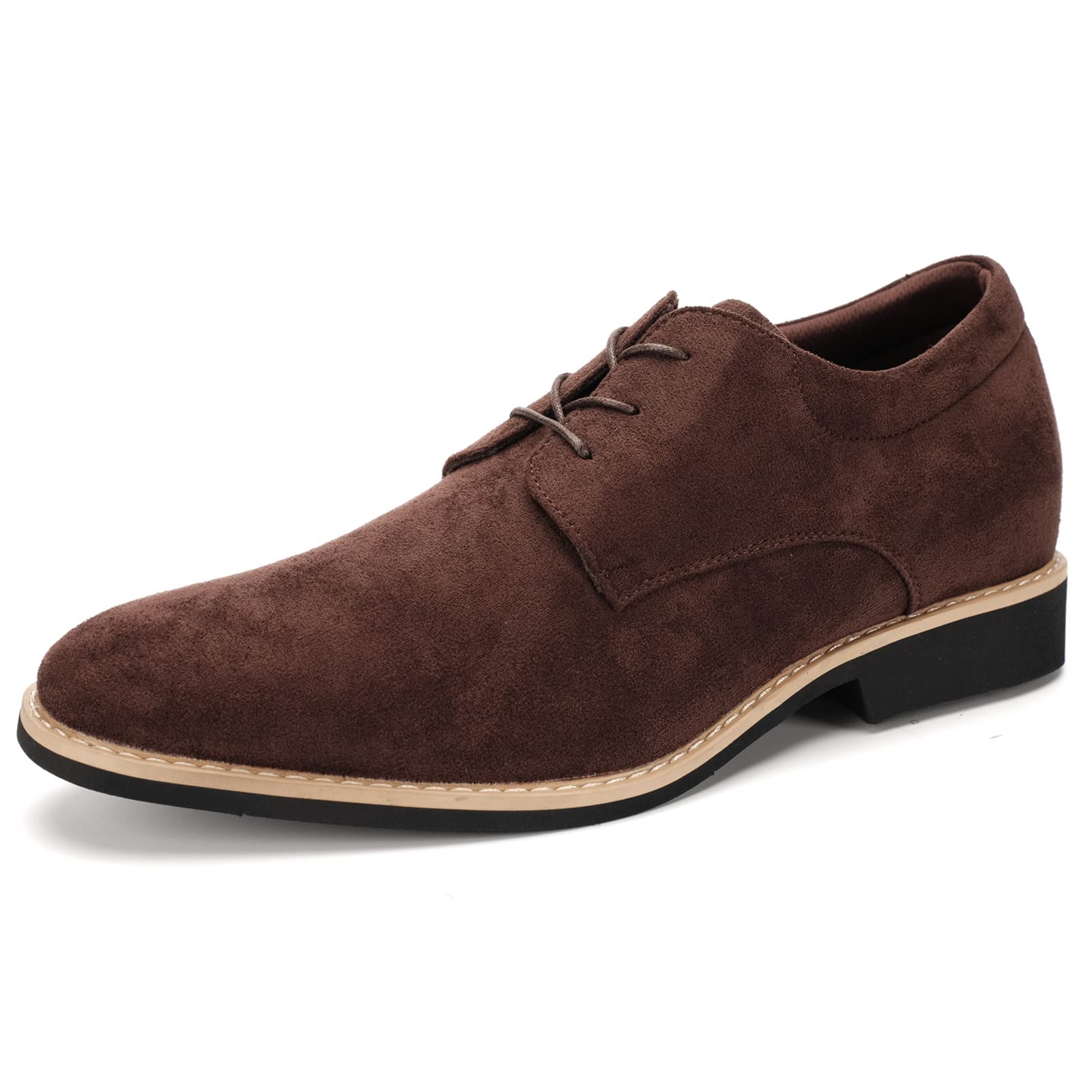 [KIXSTAR] カジュアルシューズ メンズ カジュアル靴 メンズシューズ スエードシューズ スウェード靴 レースアップシューズ ブラウン 26.0cm