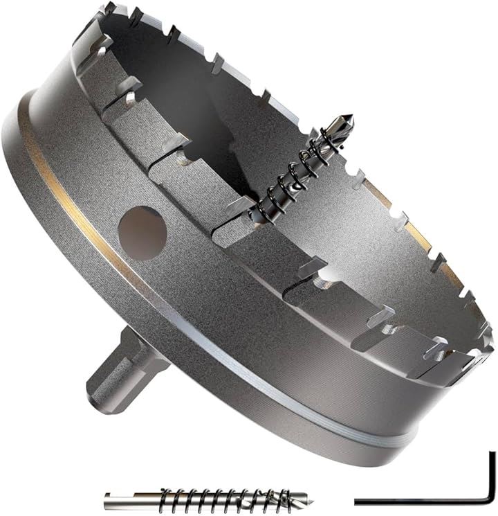 互換品現役電気工事士・大工推薦＆監修超硬 ステンレス ホールソー 穴あけ 電動ドリル ホルソー ホールカッター(140mm)