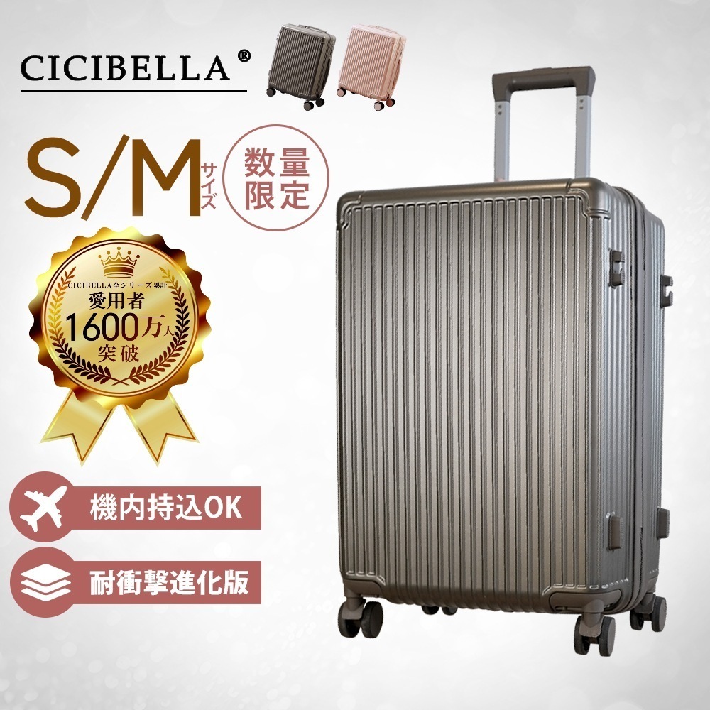 2025年新作 スーツケース 機内持ち込み キャリーケース Sサイズ mサイズ キャリーバッグ 1-3日用 大容量 多収納ポケット 旅行 ポイント利用
