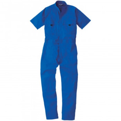 桑和 9007 半袖つなぎ 3Lサイズ ブルー(8) SOWA