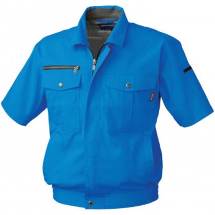 桑和 611 半袖ブルゾン 4Lサイズ ブルー(8) Absolute GEAR