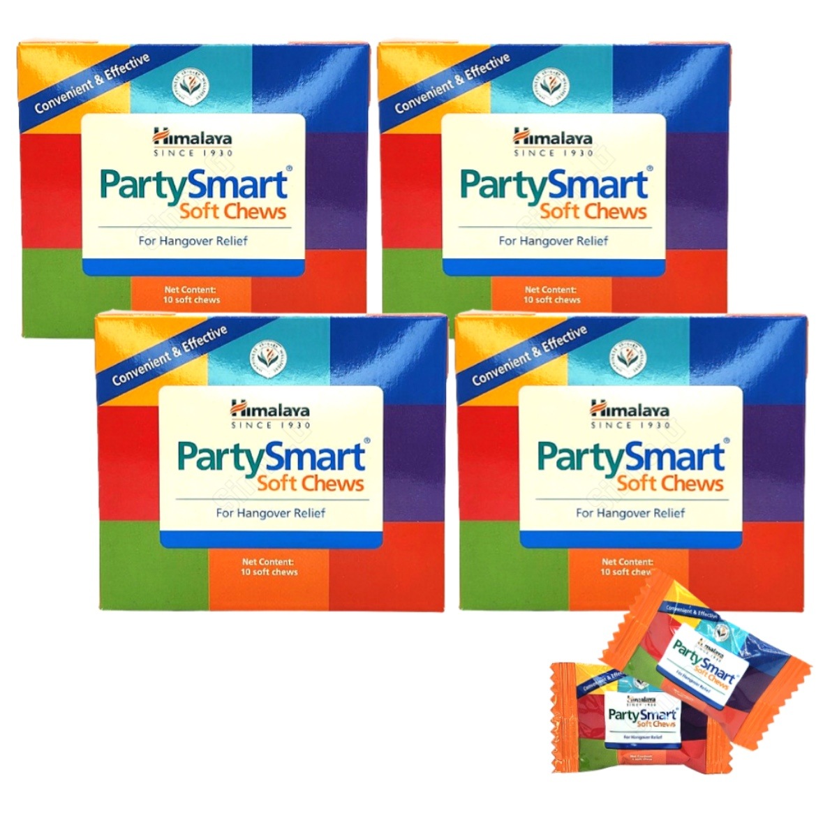 【4BOX】ヒマラヤパーティ スマートチュー ヒマラヤ二日酔い解消パーティ スマートチュー 3.05gX10ea 素早く確実な二日酔い解消剤 oliveyoungs pick