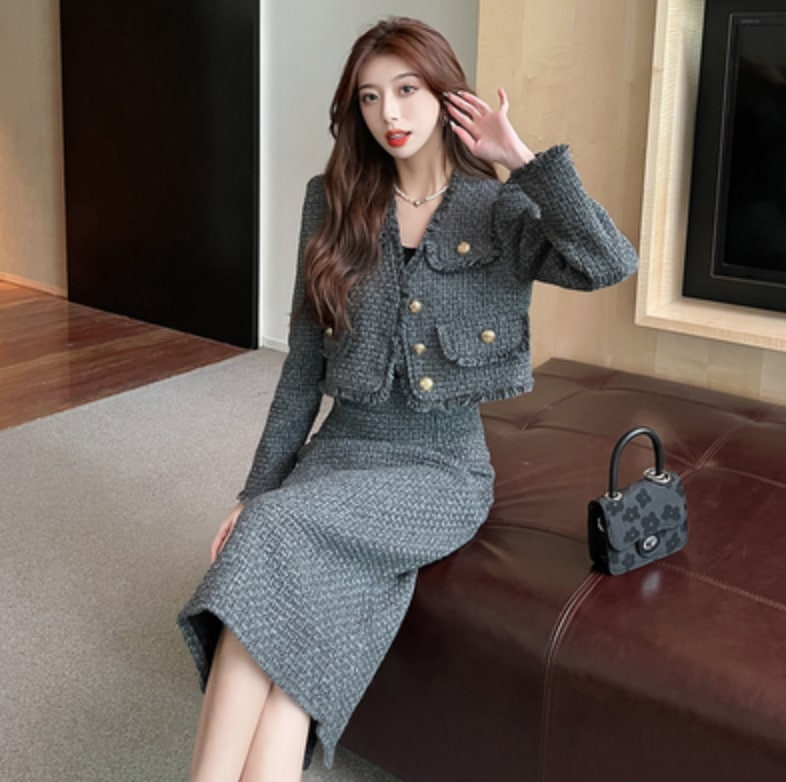 トップス スカート デート ブラウス タイトスカート ロング 袖あり 長袖 ハイウエスト かわいい 大人可愛い きれいめ シンプル カジュアル 大人 上品 おしゃれ お洒落 主役級 存在感 春 秋 冬