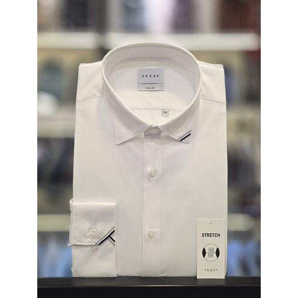 [] ホワイト スパン カ_ラスナップボタン スリムフィットシャツ YJ4FUS523WH (P003737459)
