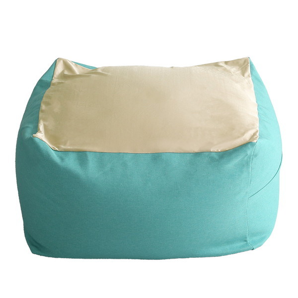 ホームテイスト SH-07-NGMV-XL キューブ型ビーズクッション ライトカラー Guimauve Neo-ギモーブネオ- カラーズ XLサイズ ターコイズブルー メーカー直送