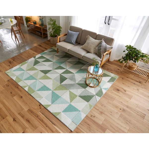 スミノエ 13139479 130190cm GN アレルブロック ラグ シーン 130190cm グリーン メーカー直送