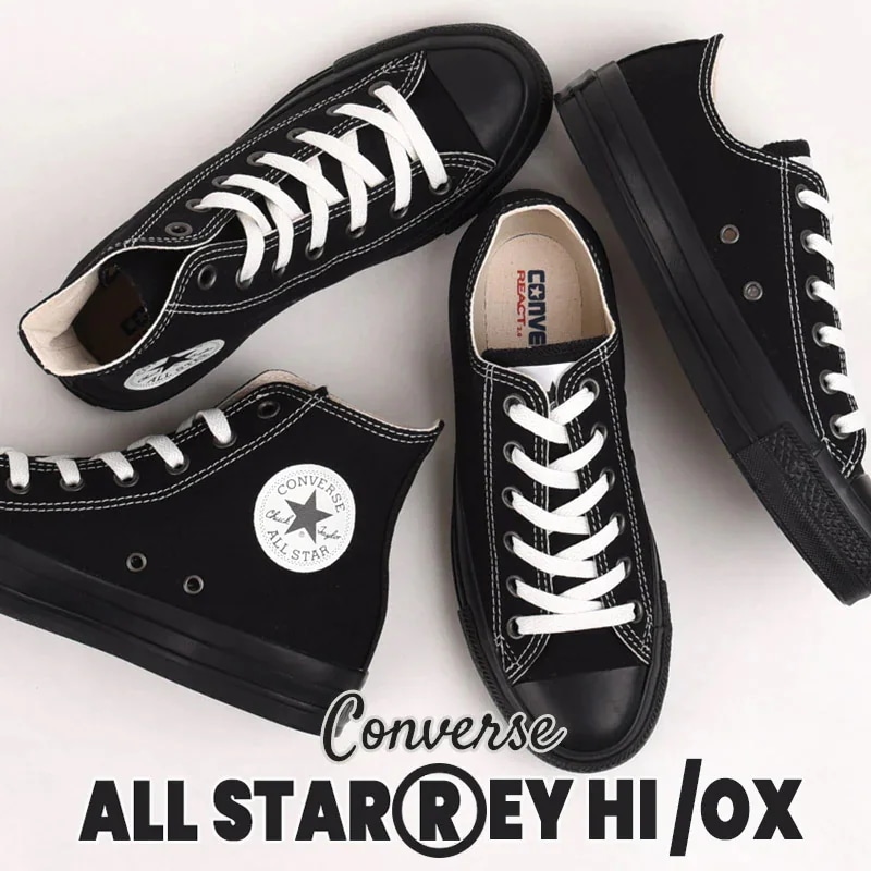 オールスター （Ｒ） EY HI 31310122 OX 31310132 黒 スニーカー レディース カジュアル シューズ ハイカット ローカット ファッション 靴 OX ブラック
