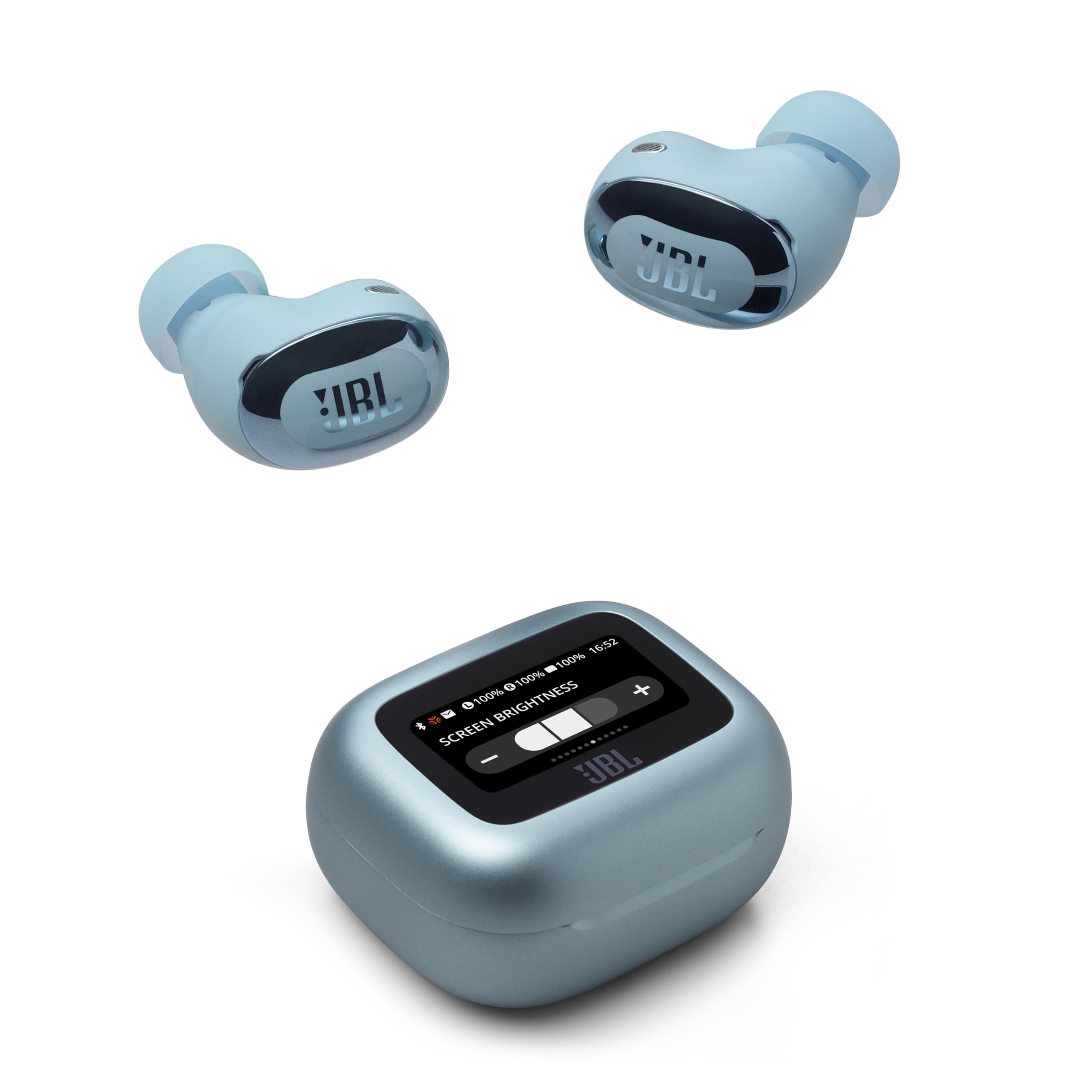 即日発送 JBL LIVE BUDS 3 スマートタッチディスプレイ搭載 ワイヤレスイヤホン 小型 軽量 LDAC ハイレゾワイヤレス対応 ノイズキャンセリング 10mmダイナミックドライバー (ブル