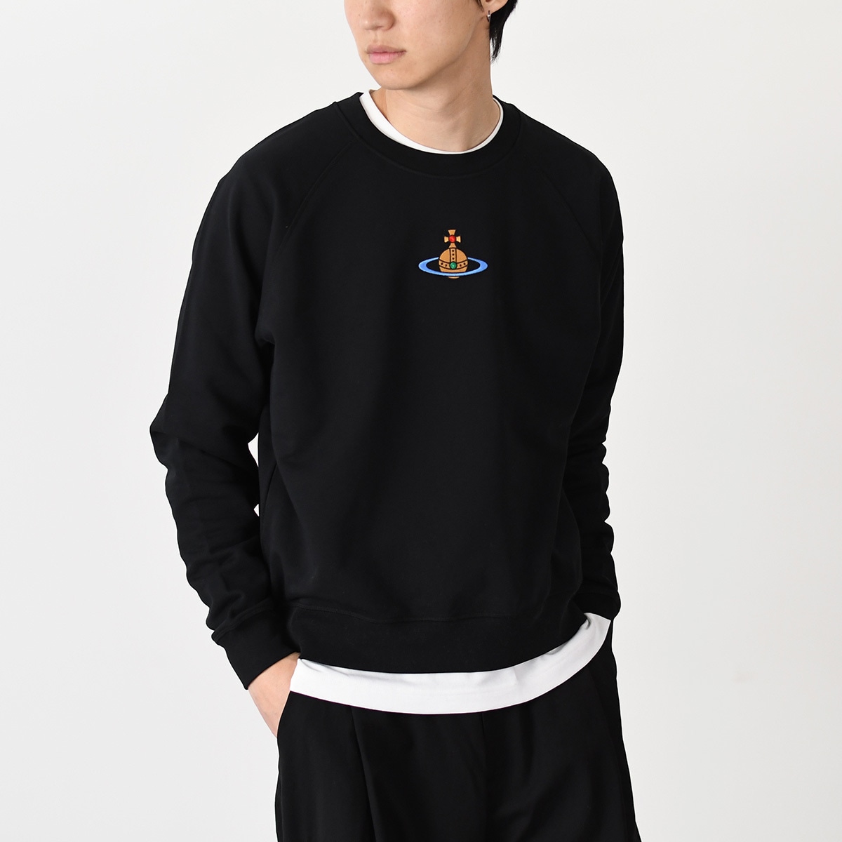 Vivienne Westwood ヴィヴィアンウエストウッド トップス トレーナー RAGLAN スウェットシャツ 3I010004 J006O メンズ ユニセックス 長袖 ラグランスリーブ