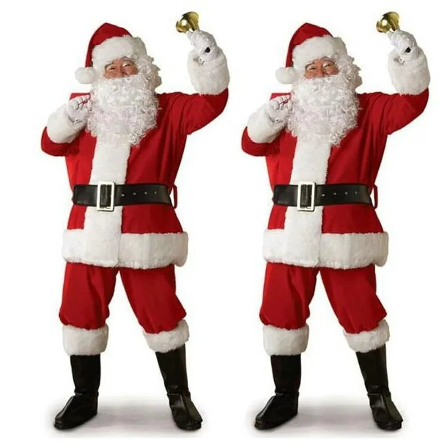 サンタ コスプレ クリスマス衣装 コスプレ サンタクロース コスプレ 大人用 メンズ サンタ帽子 サンタウィッグ サンタ コスチューム パーティー 豪華セット30%までに制限