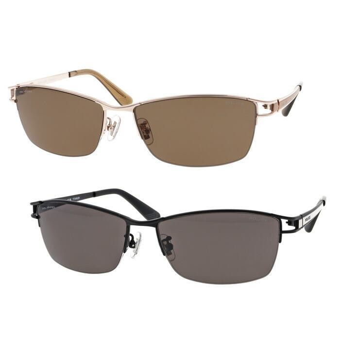 偏光サングラス JET SPLQ03J col.8FFP/531P 59mm 偏光レンズ 紫外線 UVカット チタニウム Polaroid 2025年 2color