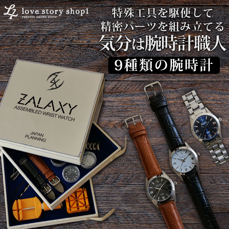 腕時計 メンズ 腕時計 メンズ 革ベルト ステンベルト 腕時計DIYセット ZALAXY WATCH 8,624円