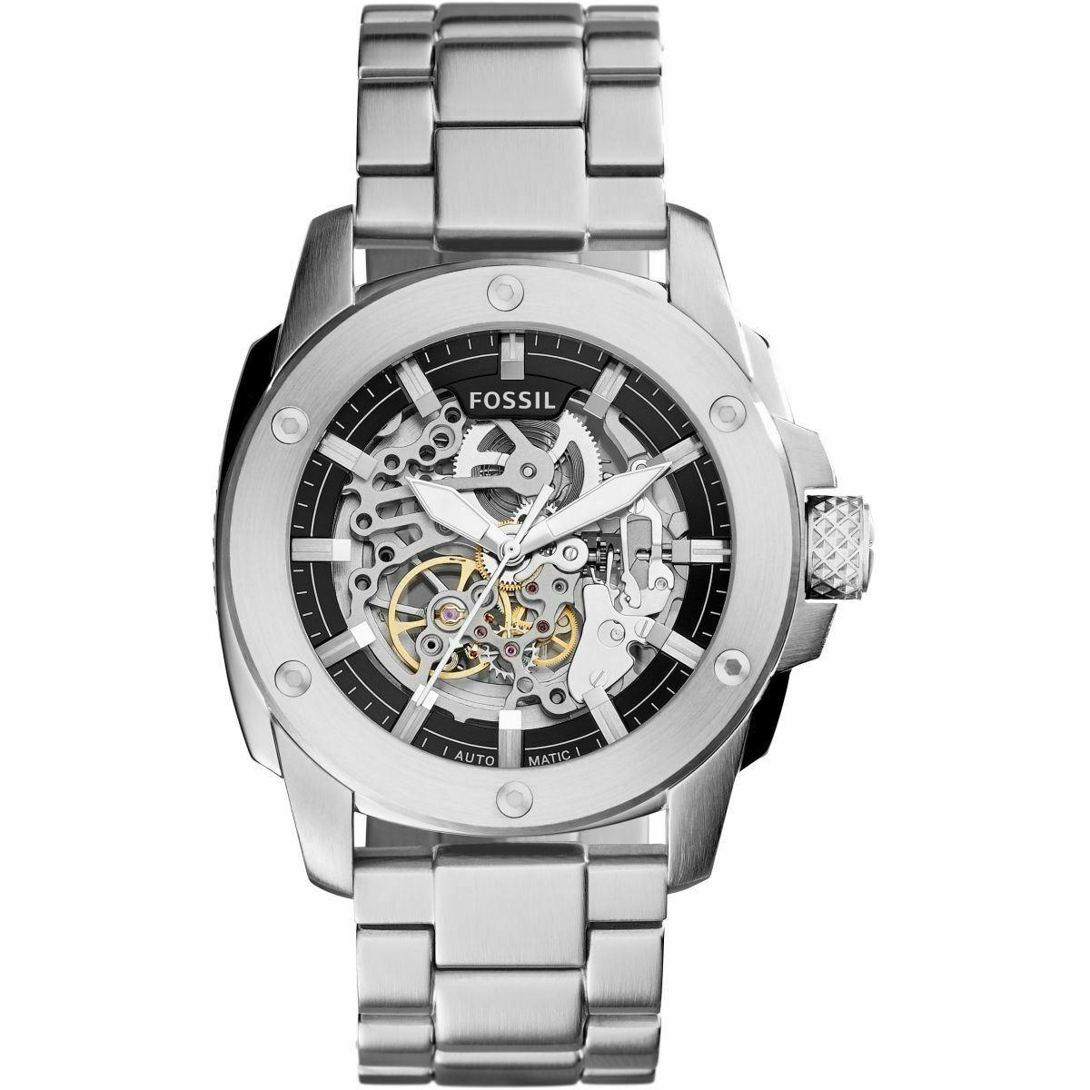 Fossil ME3081 MEN S MODERN MACHINE AUTOMATIC STEEL WATCH