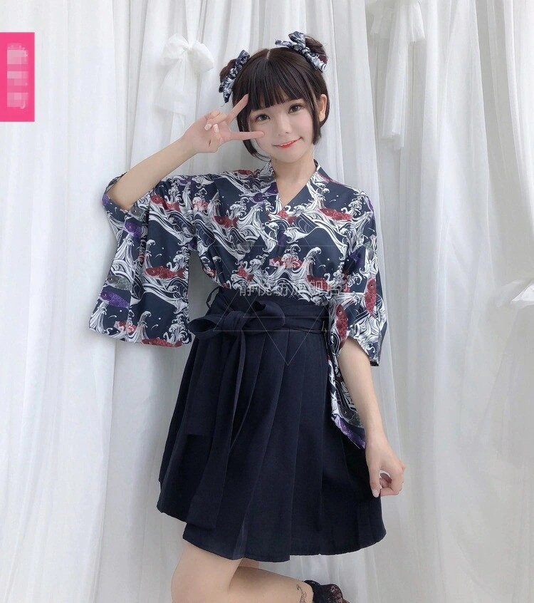 ハロウィン ハロウィン サンタ 浴衣 和風 浴衣 着物 衣装 コスチューム レディース 女性 夏 祭 金魚 上着 ミニスカート