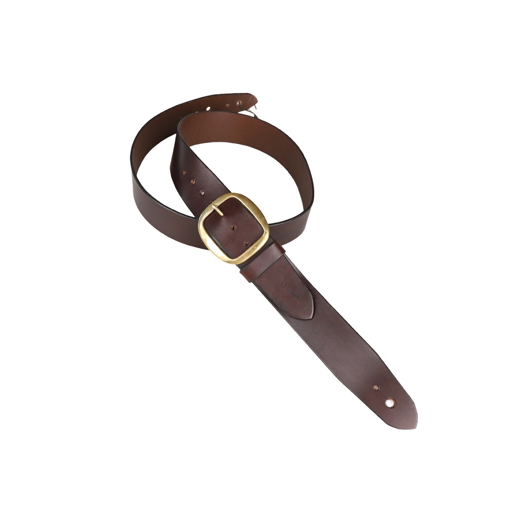 英国手工製ギターストラップ Basic Electric Brown Brass Noel Gallagher初期モデル