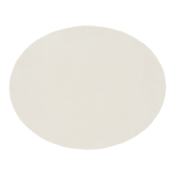 スミノエ ラグ Oハク 楕円形 190×240cm ホワイト 防炎 13139940-15-190240 メーカー直送