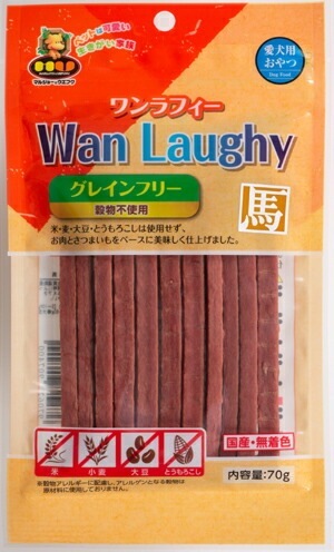 （まとめ買い）マルジョー&ウエフク Wan Laughy 馬70g 犬用おやつ [x12]