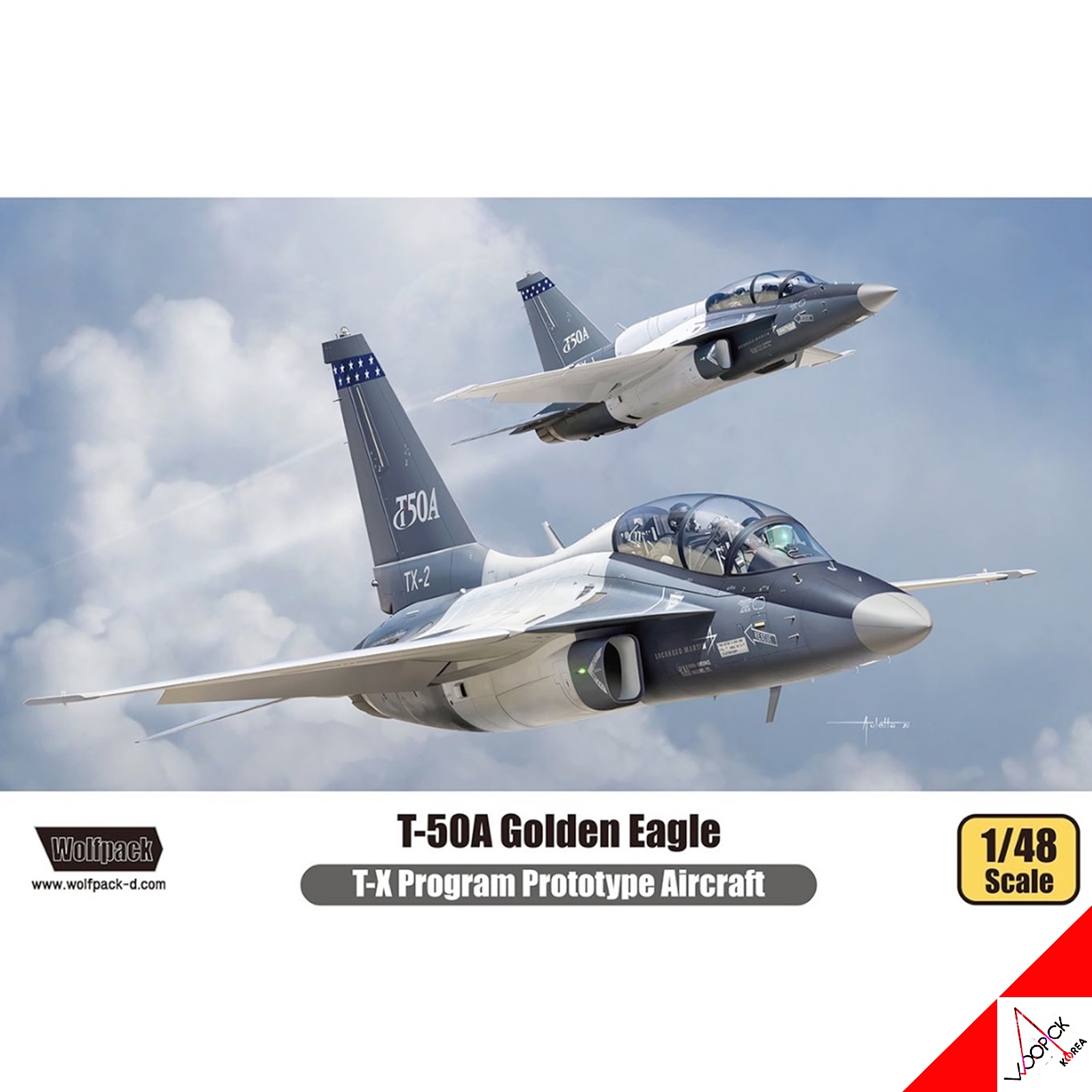 ウルフパック 1/48 T-50A Golden Eagle T-X Program 限定版