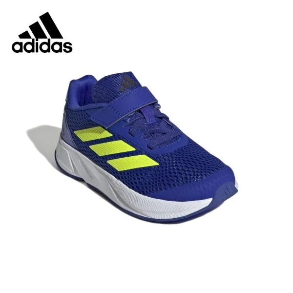 アディダス キッズ スニーカー ジュニア ランニング シューズ 男の子 子供 adidas ID9142 DURAMOSL ELK 面ファスナー ベルクロ 伸縮 ゴム紐 ブルー