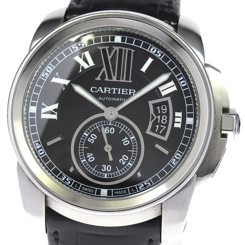 カルティエ CARTIER W7100014 カリブル ドゥ カルティエ デイト 自動巻き メンズ 良品 _815804【中古】 228,250円