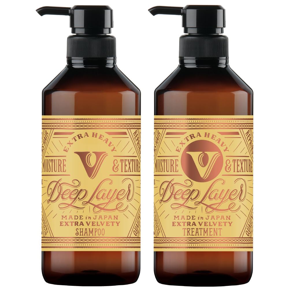 ディープレイヤーExV シャンプー トリートメント セット【ネクタリンシアーブロッサムの香り】美容室専売品 ボトルセット ハイダメージケア ブリーチ毛 熱ダメージケア なめらか