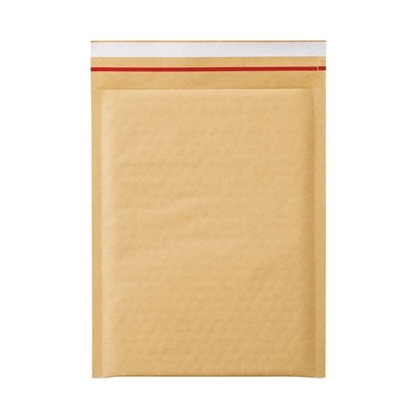 （まとめ）今村紙工 クッション封筒 茶テープ付 2枚組CD用10枚[x10セット]